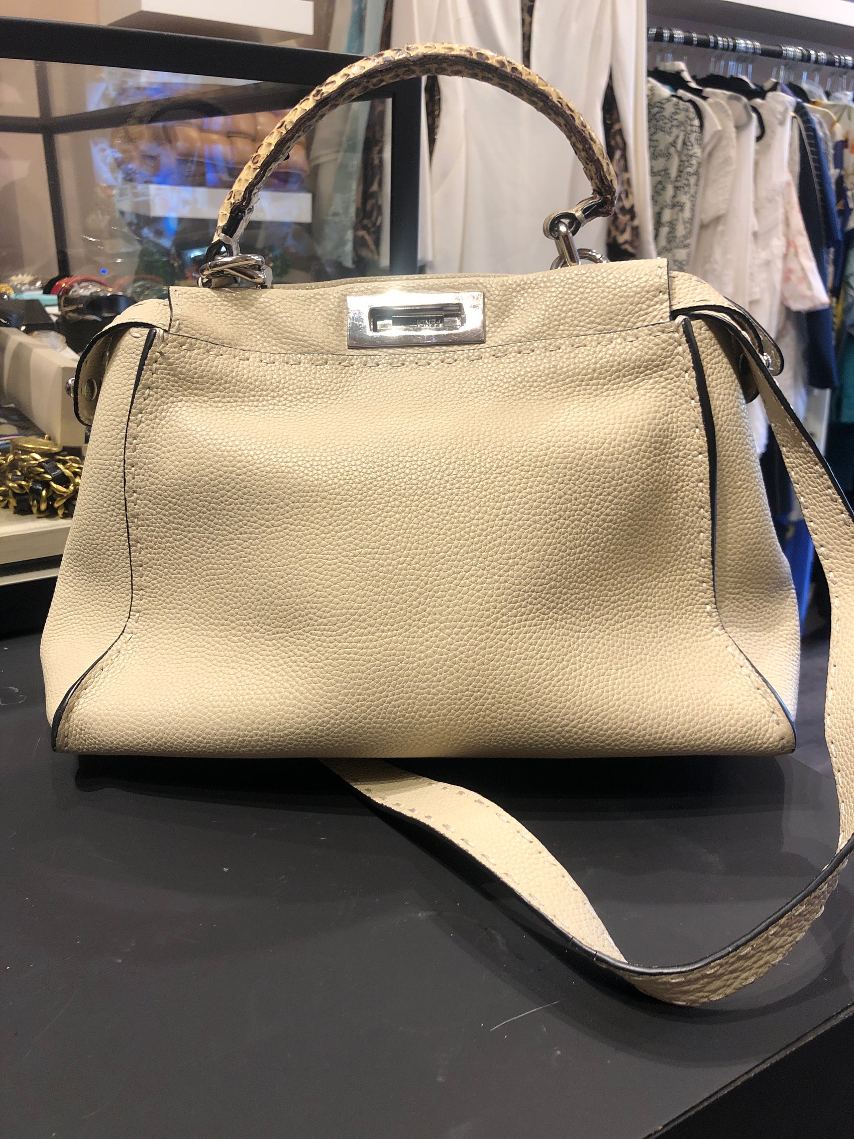 Fendi peekaboo top handle bag