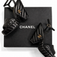 Chanel Lambskin Quilted Peep Toe Wedge Sandals - SIZE 37.5