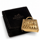 Hermès Curiosite Kelly Bag Pendant Top Charm Gold Plated