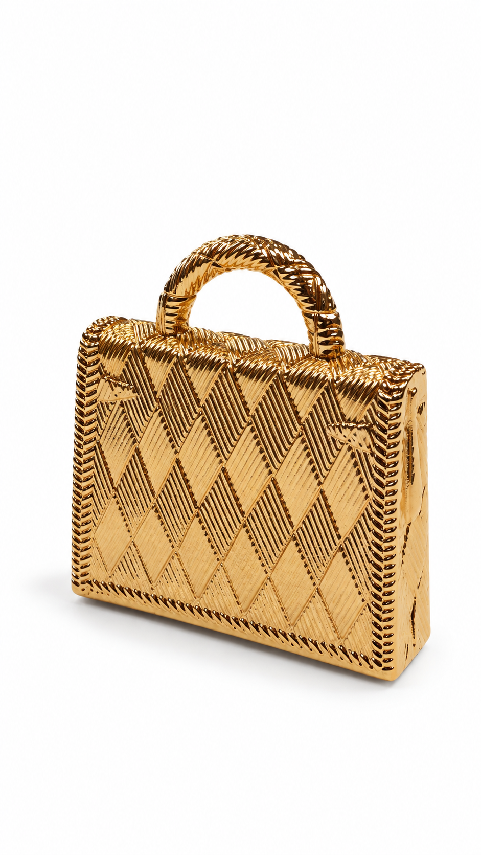 Hermès Curiosite Kelly Bag Pendant Top Charm Gold Plated