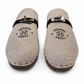 HERMES CARLOTTA CANVAS MULES - SIZE 41