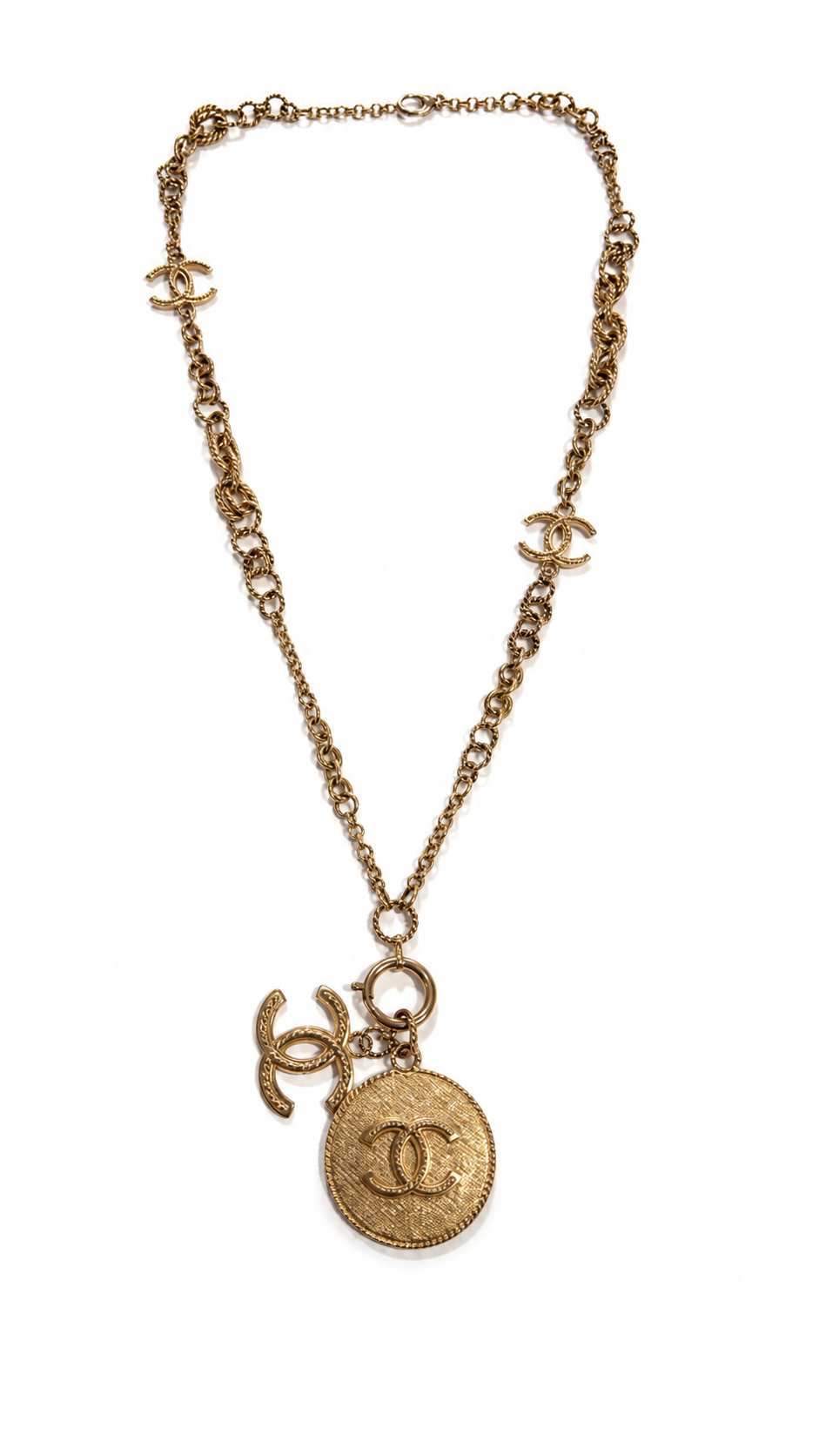 CHANEL GOLD MEDALLION NECKLACE