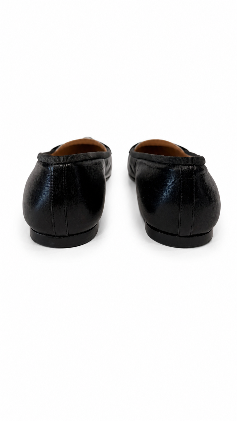 Chanel Black/White Loafer Flat 37
