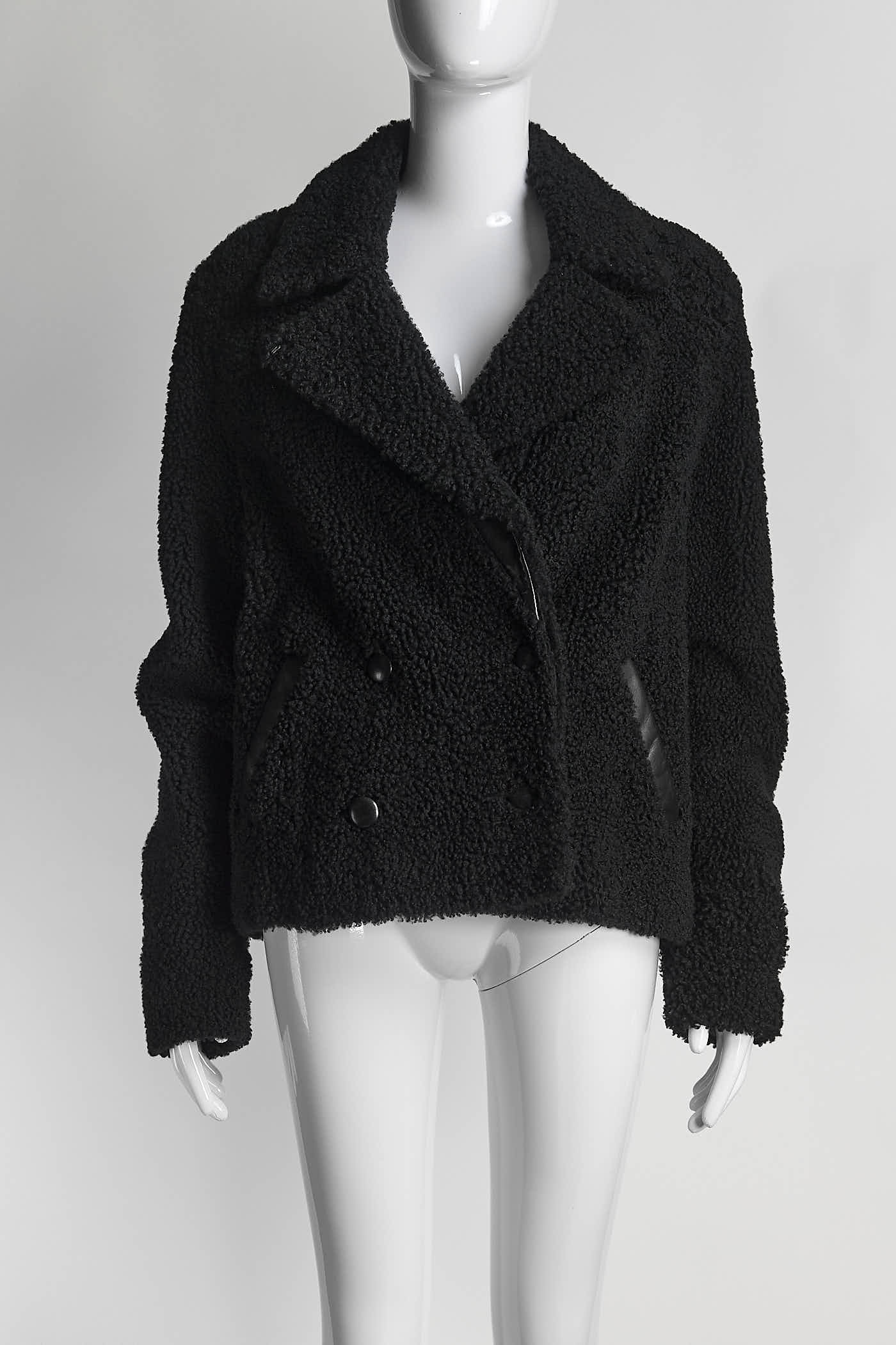 Balenciaga Black Teddy Jacket 44