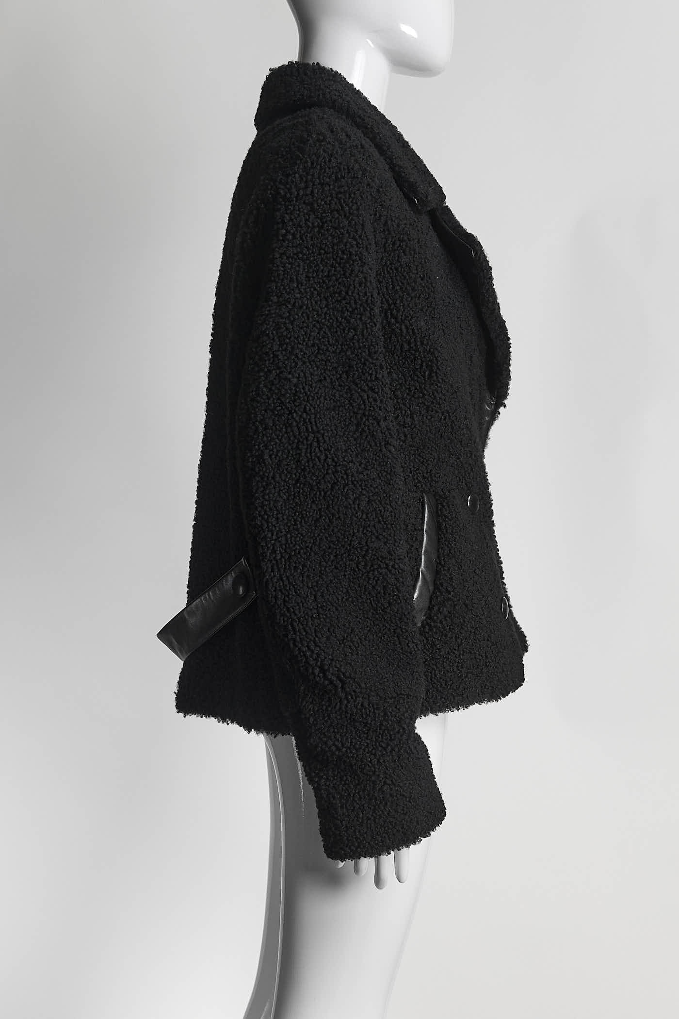 Balenciaga Black Teddy Jacket 44