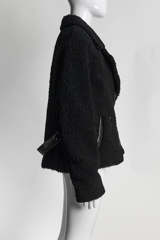 Balenciaga Black Teddy Jacket 44