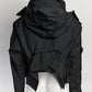 Balenciaga Black Upside Down Technical Hooded Jacket IT34