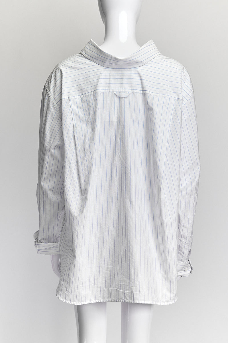 Balenciaga Blue Striped Blouse IT 38