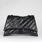 Balenciaga Crush Chain Bag Quilted in Black