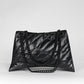 Balenciaga Crush Chain Bag Quilted in Black