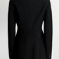 Balenciaga Hourglass Black Blazer 36