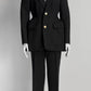 Balenciaga Hourglass Black Blazer/Trouser Suit 38
