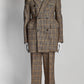 Balenciaga Hourglass Brown wool suit Blazer/Trouser 38