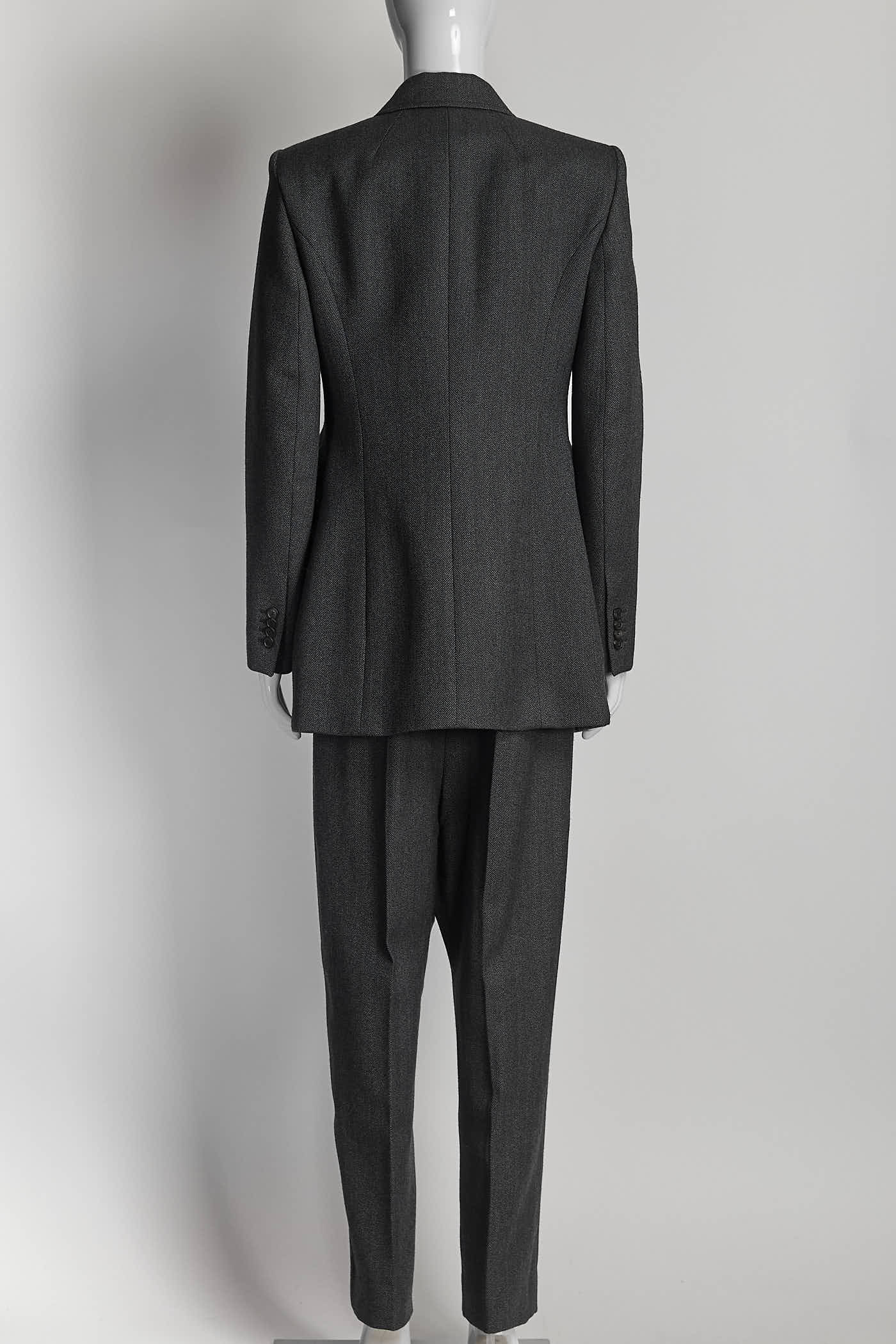 Balenciaga Hourglass Grey Blazer/Trouser Suit 38