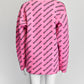 Balenciaga Pink Logo Cardigan S