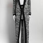 Balmain Black Jacquard Knit Cardigan/Skirt Set 36