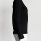 Balmain Black Kint Top with Gold Buttons 38