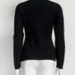 Balmain Black Kint Top with Gold Buttons 38