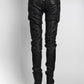 Balmain Zip-detail Leather Skinny Pant 36
