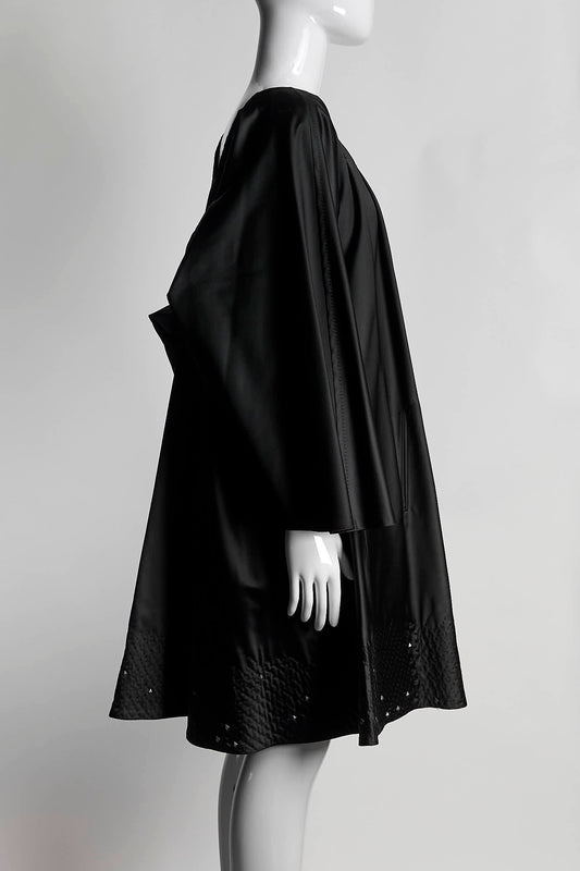 Bottega Veneta Black Satin Dress 40