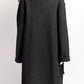 Bottega Veneta Black Wool Fringe Detail Coat IT 40