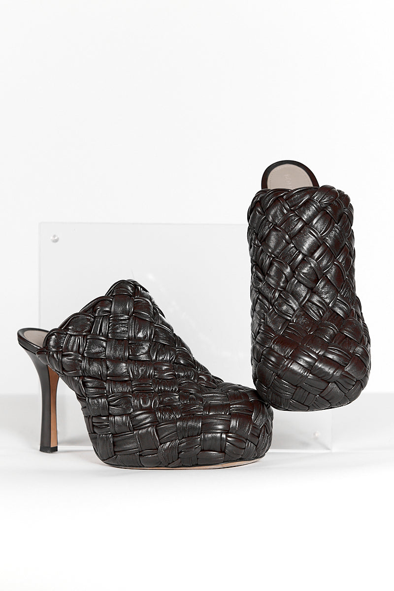 Bottega Veneta Intrecciato Napa BV Bold Mules 40