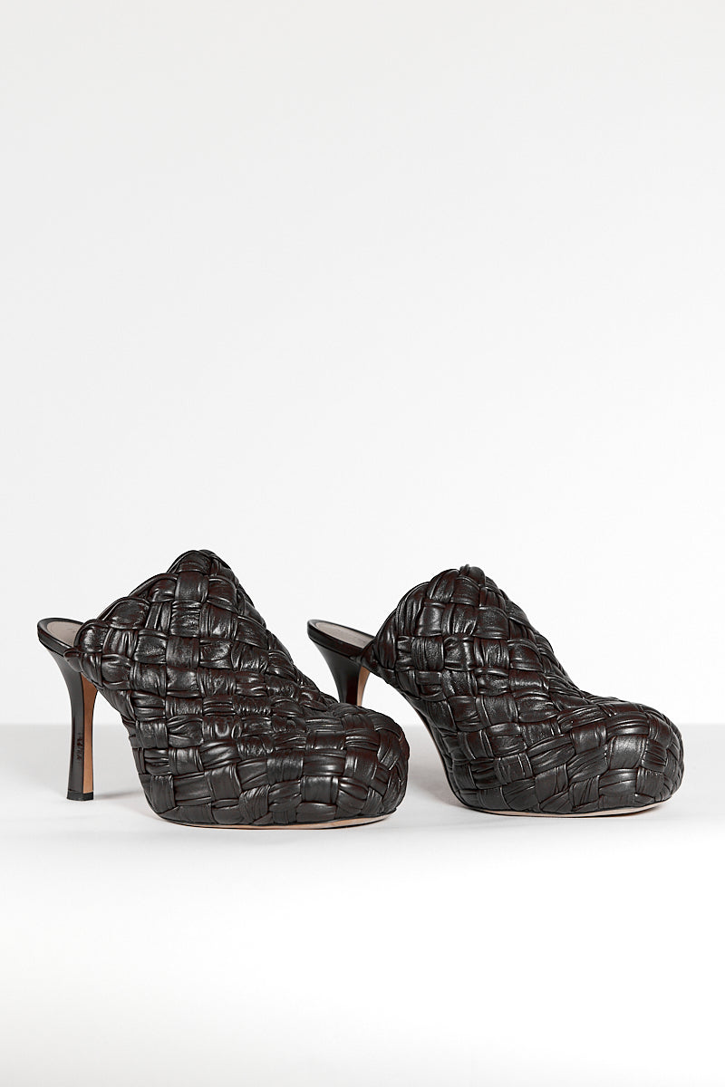 Bottega Veneta Intrecciato Napa BV Bold Mules 40