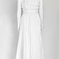 Brandon Maxwell Pleated Midi White Dress US 10