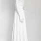 Brandon Maxwell Pleated Midi White Dress US 10