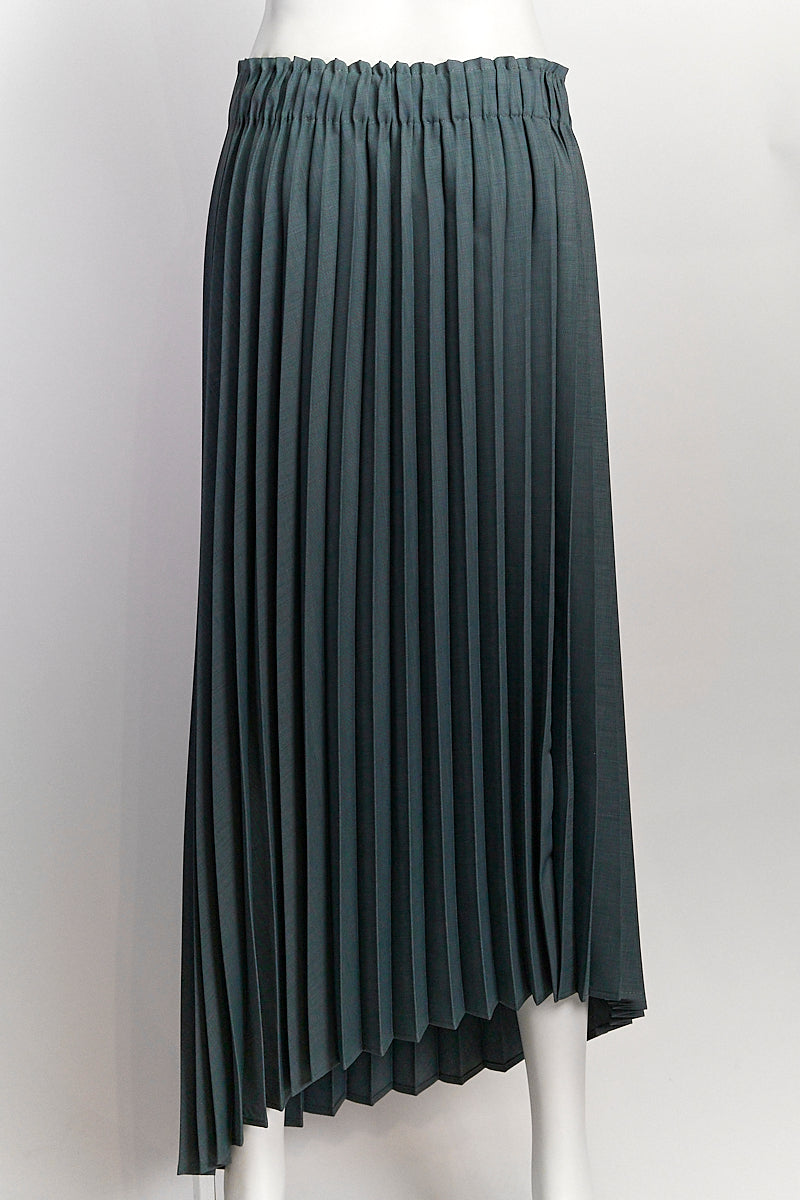 Brunello Cucinelli Asymmetric Pleated Skirt US8