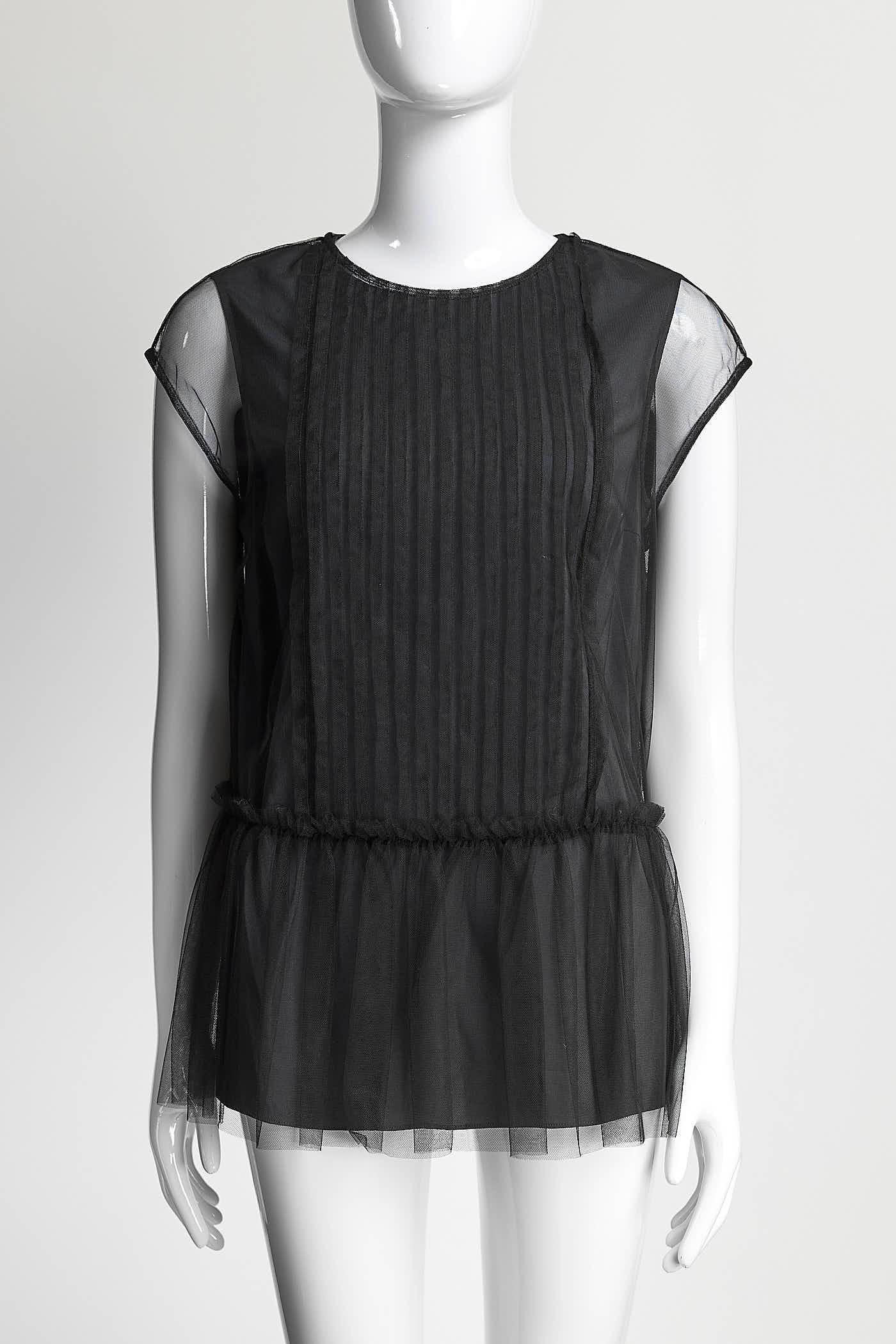 Brunello Cucinelli Black Sleeveless Blouse S