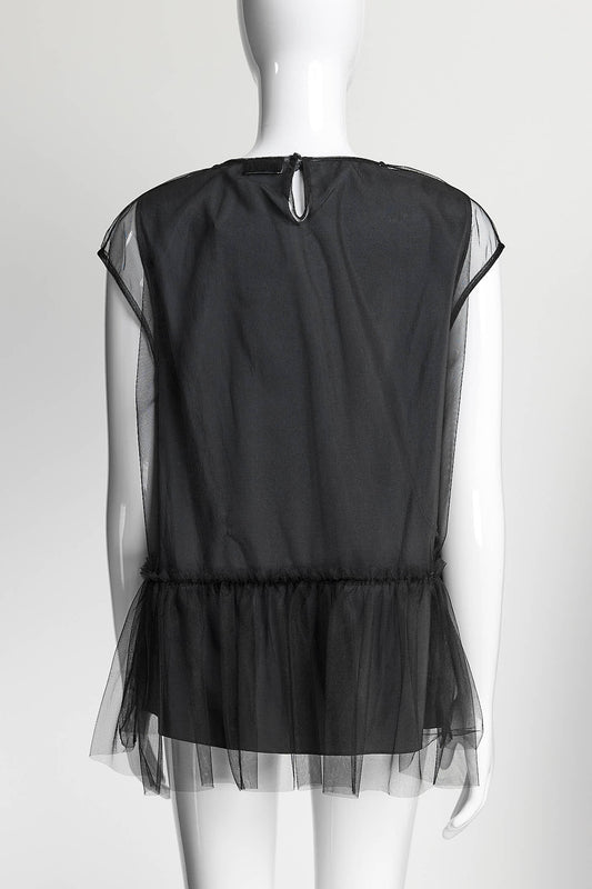 Brunello Cucinelli Black Sleeveless Blouse S