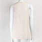 Brunello Cucinelli Cream Silk Ruffled Detail Sleeveless S