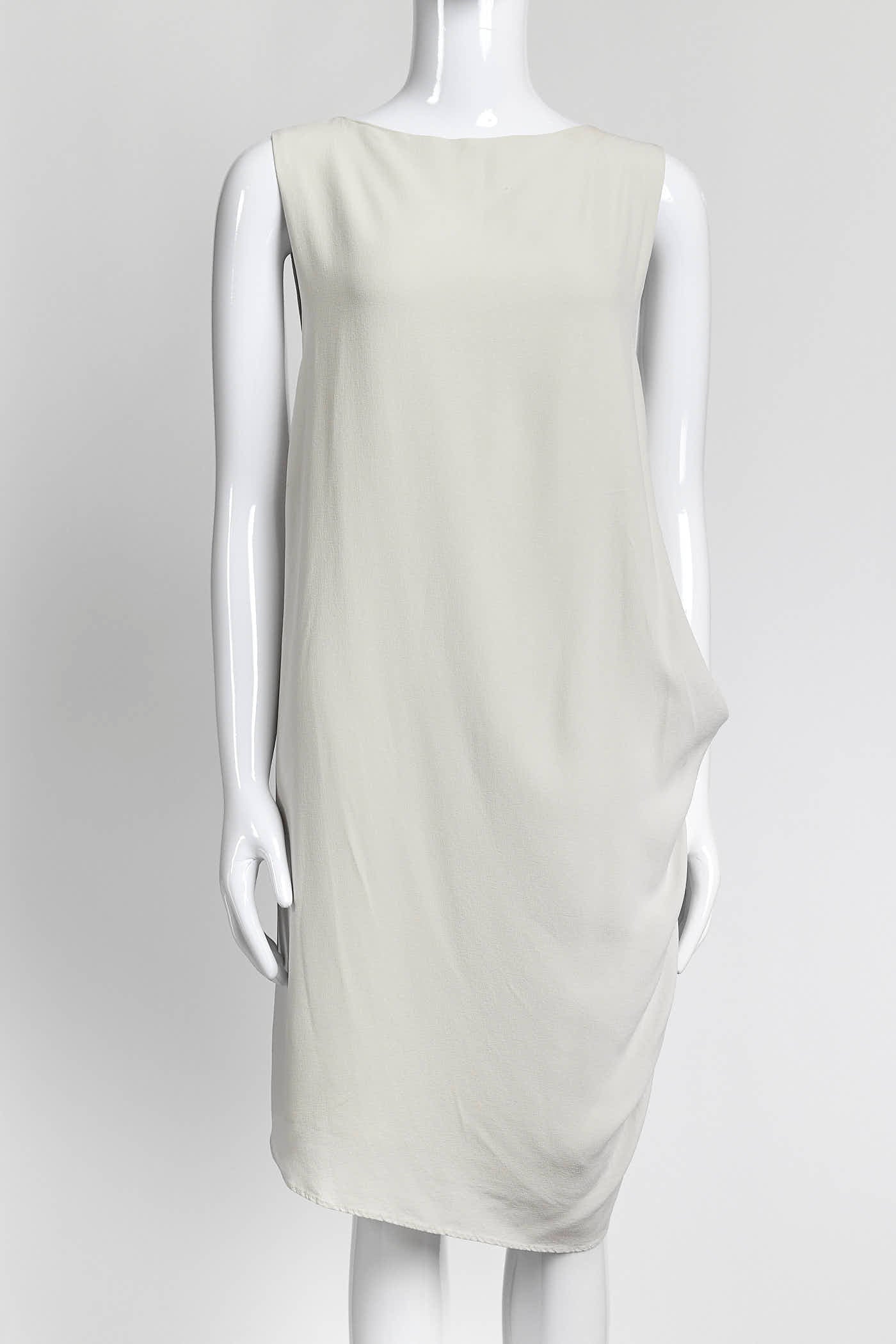 Brunello Cucinelli Cream Sleeveless Dress M