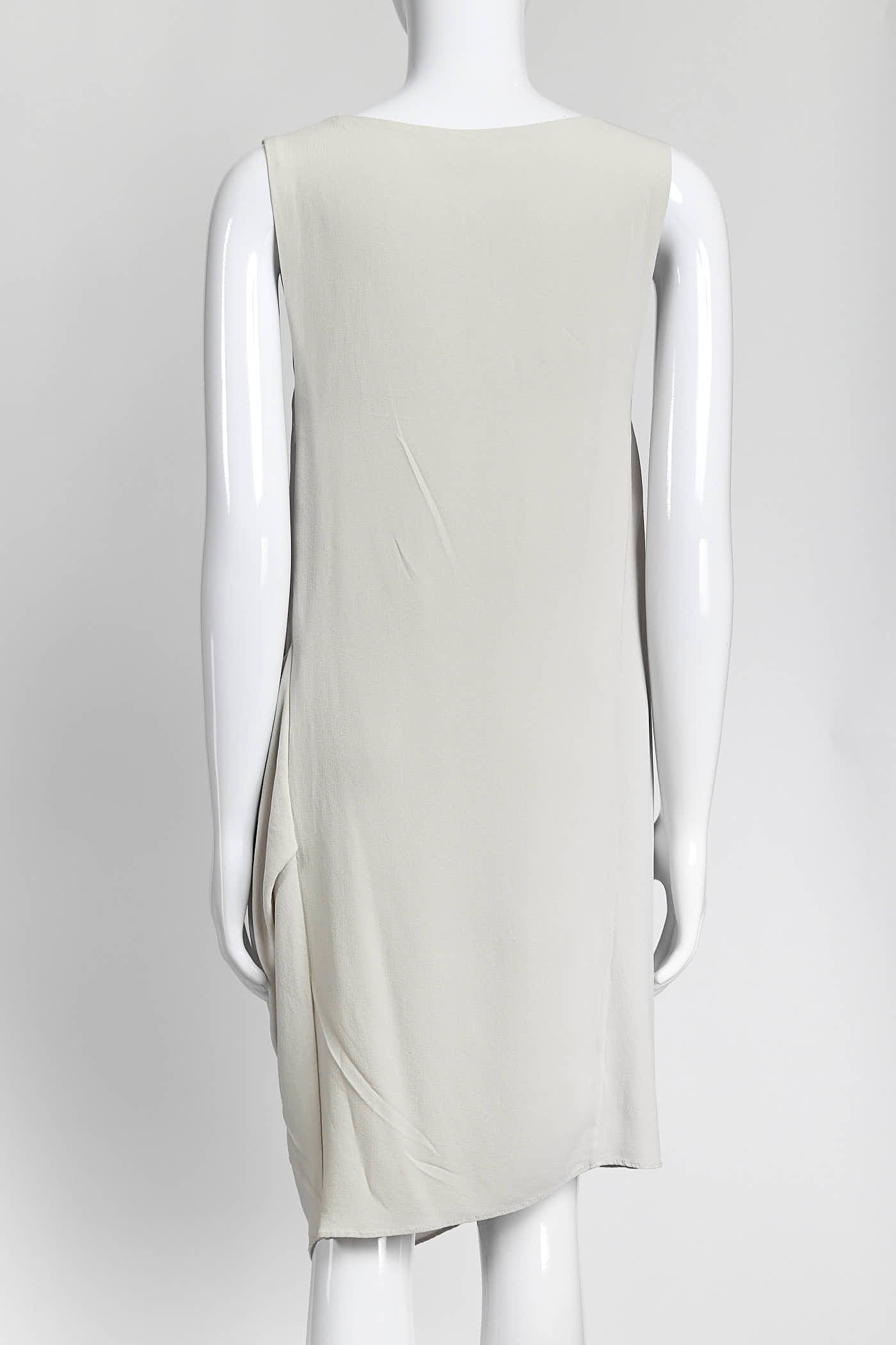 Brunello Cucinelli Cream Sleeveless Dress M