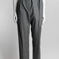 Brunello Cucinelli Grey Houndstooth Wool Trouser with Belt IT42