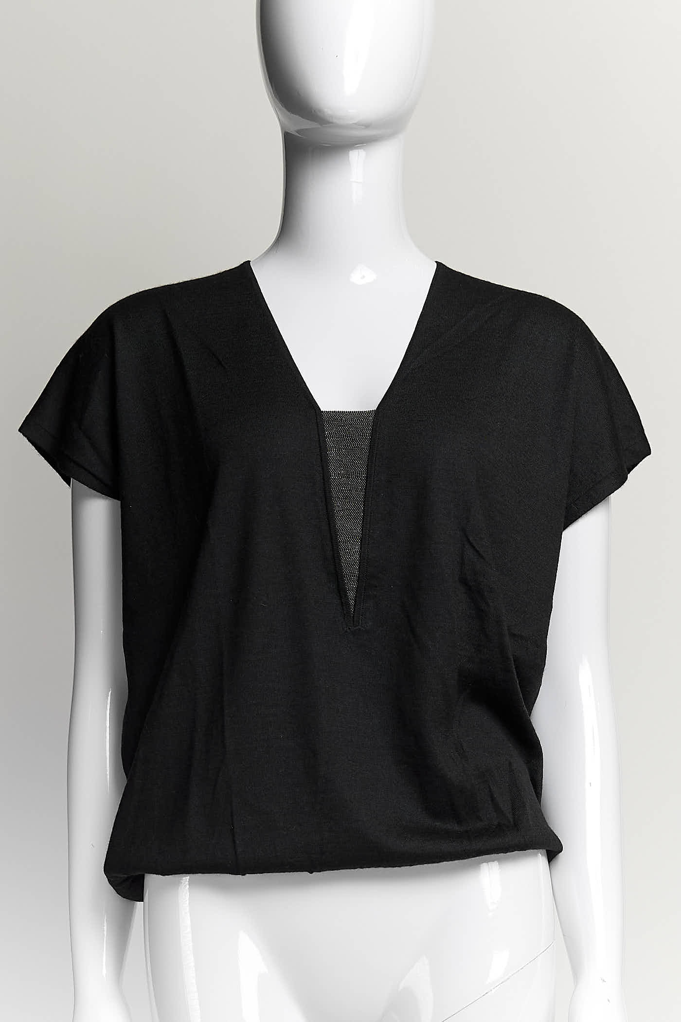 Brunello Cucinelli Grey Monili CASHMERE Top S
