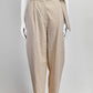 Brunello Cucinelli Linen Belt High Waist Pant IT 42