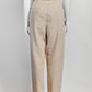 Brunello Cucinelli Linen Belt High Waist Pant IT 42