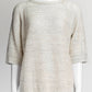 Brunello Cucinelli Linen Sequin ShortSleeve Top S