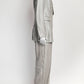 Brunello Cucinelli Silver Glitter Blazer and Pant Set  40