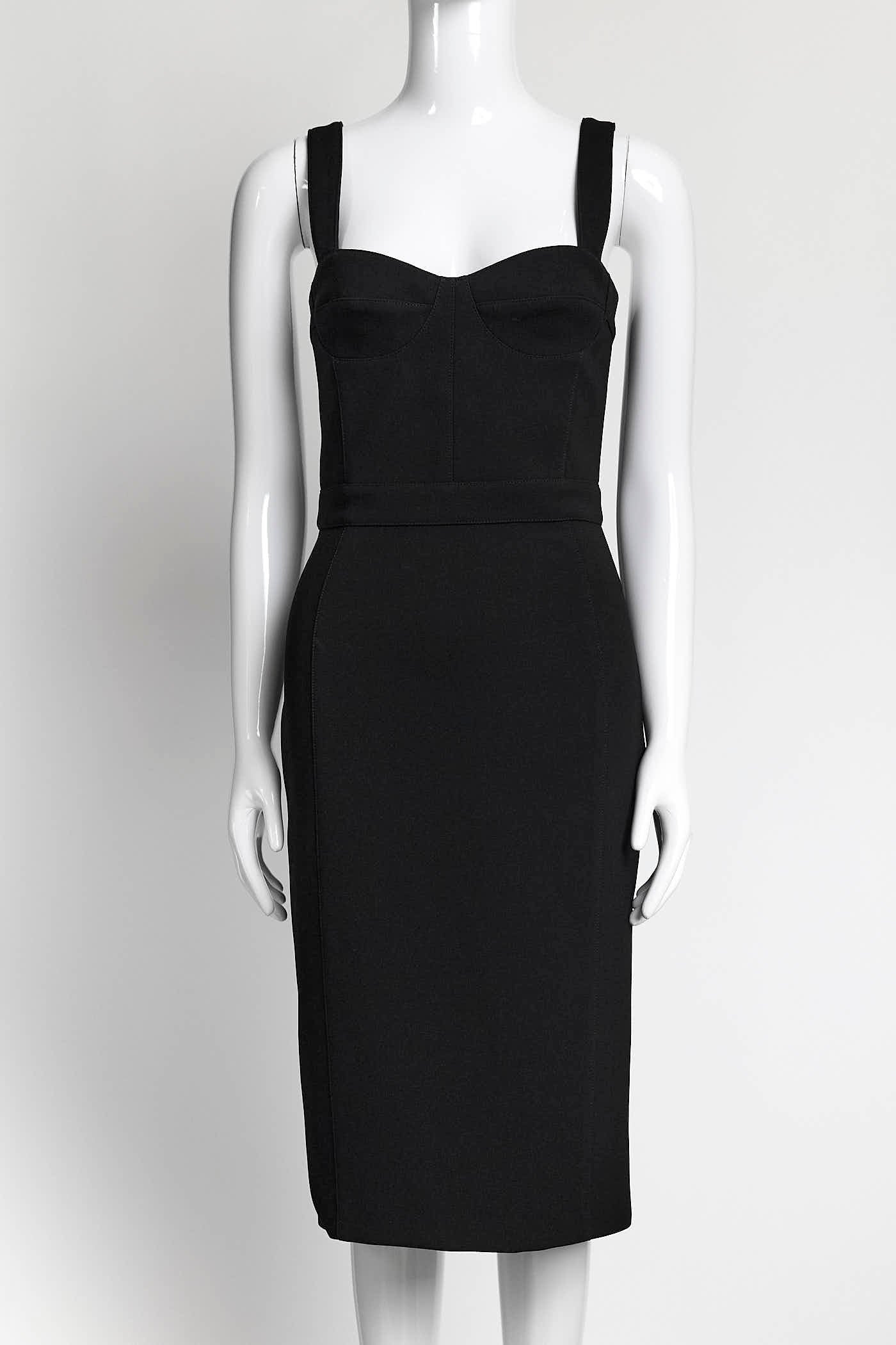 Burberry Black Bustier Dress 38