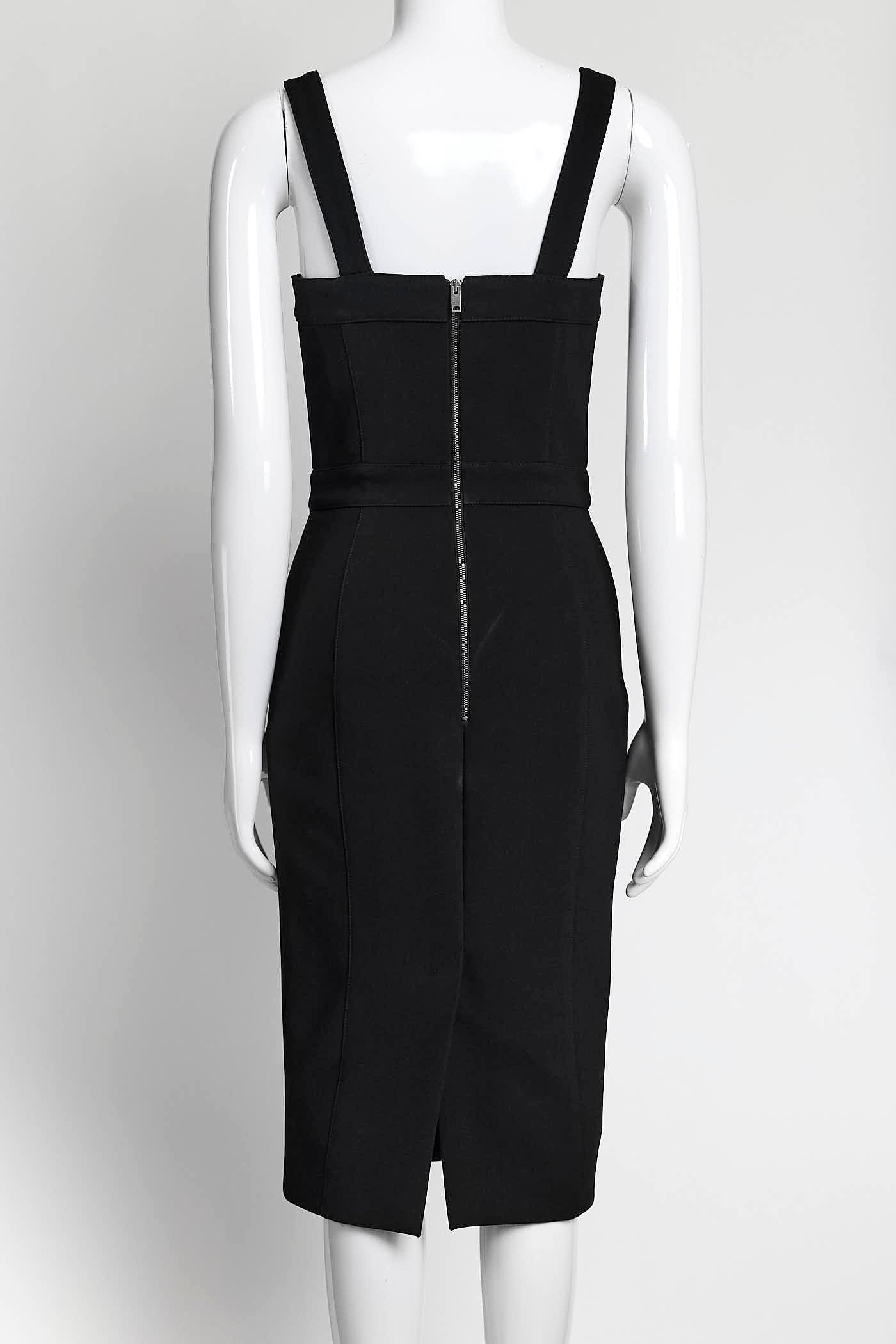 Burberry Black Bustier Dress 38