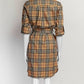 Burberry Check Short Shirt Dress UK4