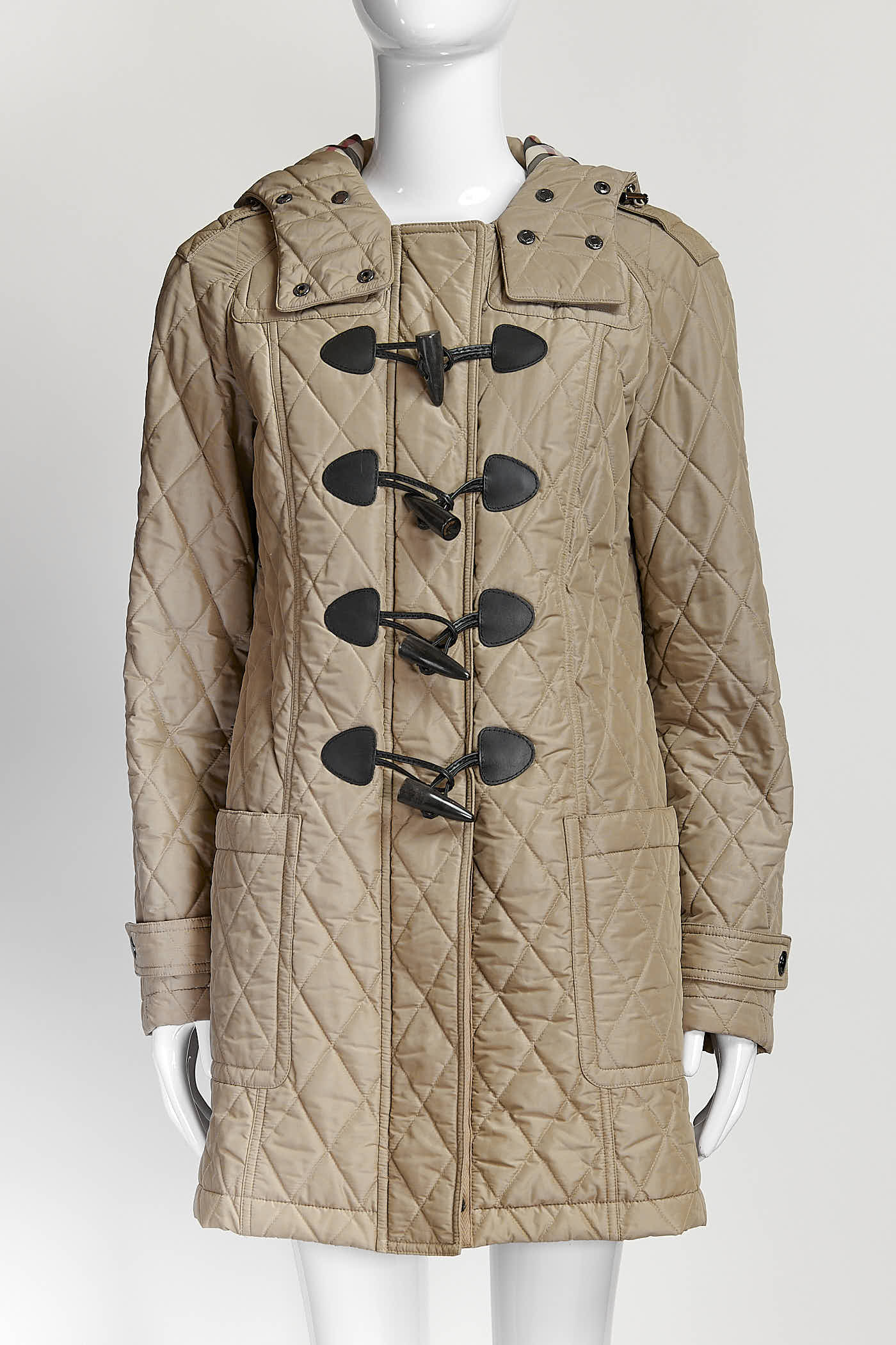 Burberry Horn Buckle Quilted Jacket 40