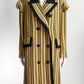 Burberry Yellow/Black Fall 2016 Wool Fringe Coat 6