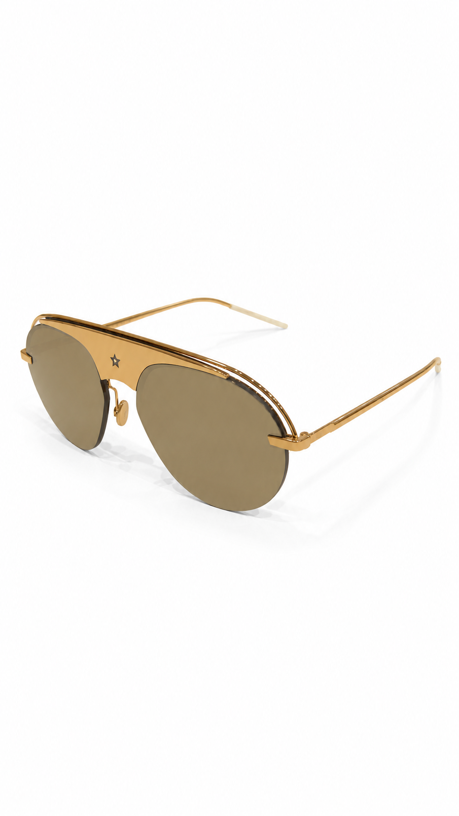 CHRISTIAN DIOR REVOLUTION 2 GOLDEN METAL SUNGLASSES