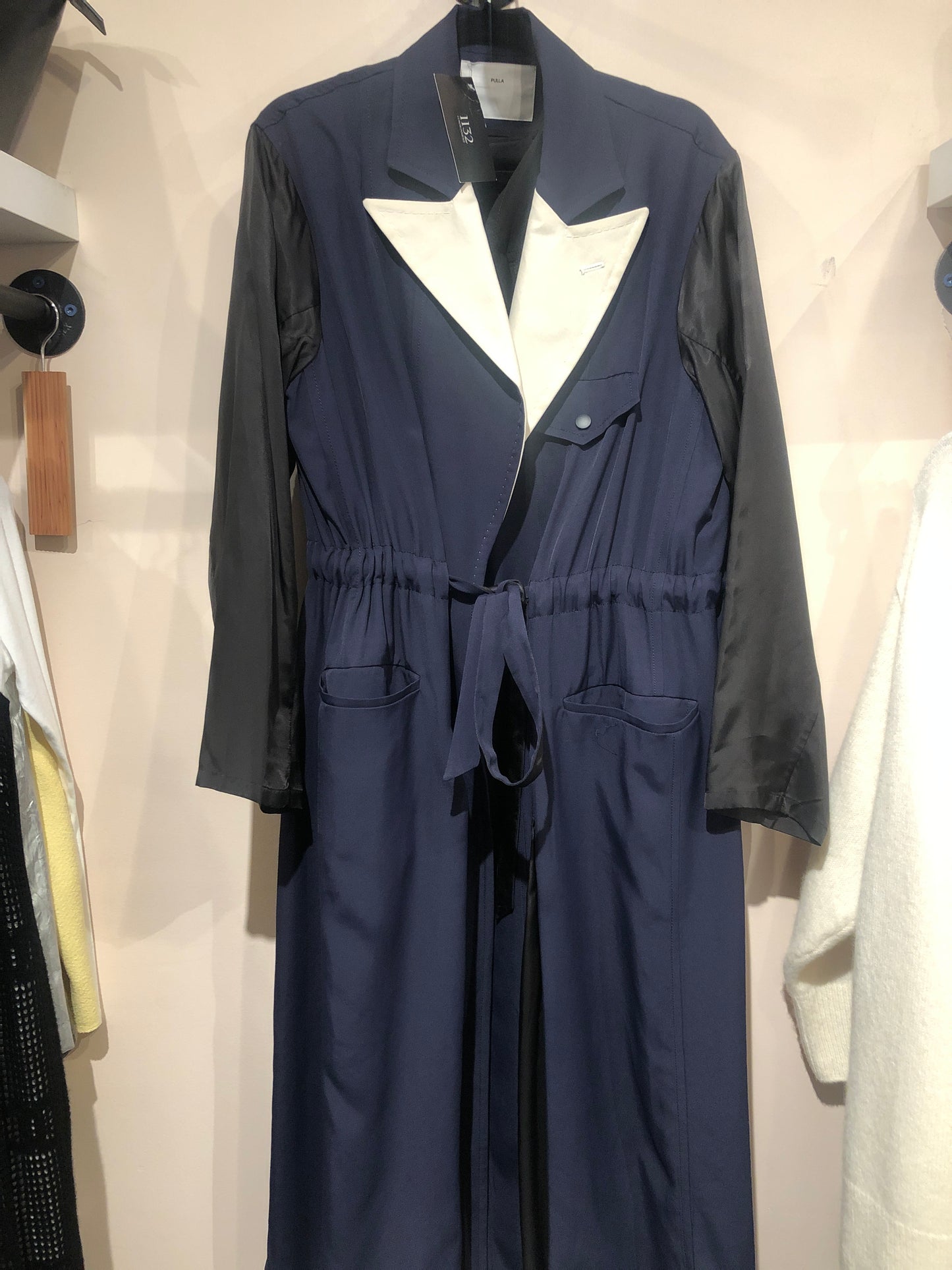 TOGA navy long trench