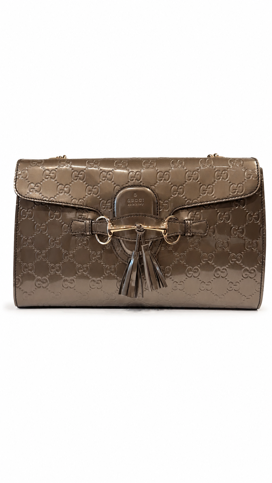 Gucci Metallic Emily Guccissima Bag