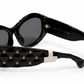 Chanel sunglasses featuring quilt pattern frames